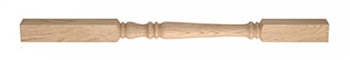 Oak Georgian Turned 55mm Spindle 900 x 55 x 55mm
