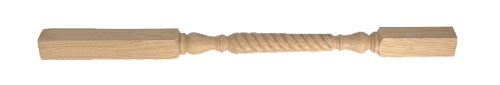 Oak Barley Twist 41mm Spindle 900 x 41 x 41mm