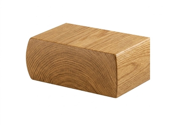 Oak Precision Newel Half Cap