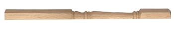 Oak Georgian Complete Half Newel Post - 7 220mm Head
