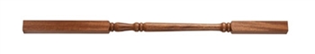 Dark Hardwood Georgian Turned 32mm Spindle 1100 x 32 x 32mm