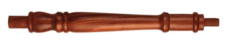 Dark Hardwood Georgian Continuous Handrail Newel Post