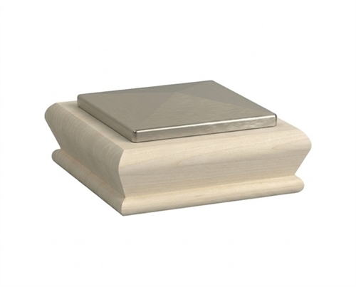 Unique Tulip Brushed Pyramid Newel Cap