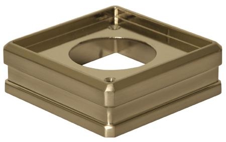Solution Brushed Nickel Newel Base Connector