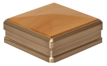 Solution Brushed Nickel Hemlock Newel Cap