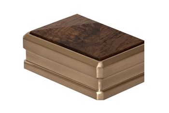 Solution Brushed Nickel Walnut  Half Newel Cap