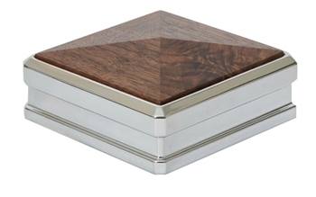 Solution Chrome Walnut Newel Cap