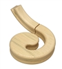 Tulip Handrail Left Hand Volute, Including Under Easing