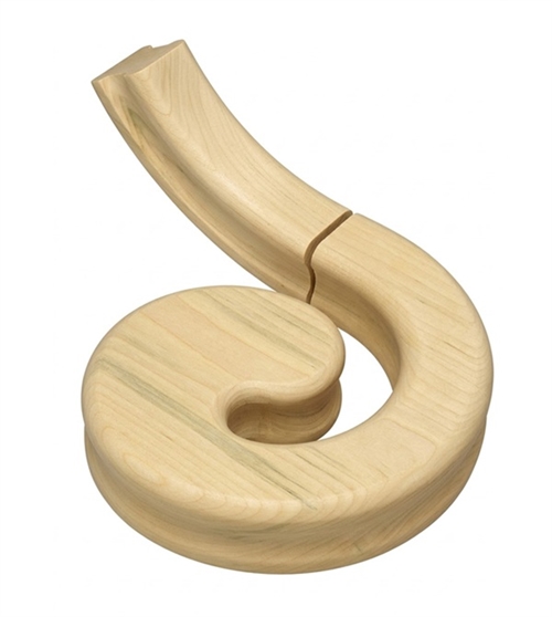 Tulip Handrail Left Hand Volute, Including Under Easing