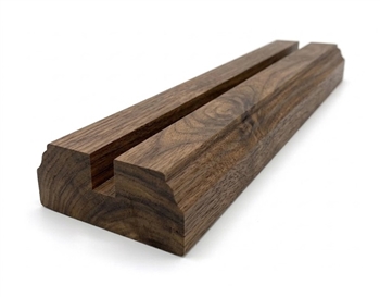 Walnut TBR Baserail 3.6mtr 8mm x 15mm Groove For Glass Inc Infill