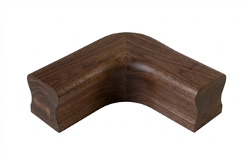 Walnut Horizontal 90 Degree Turn
