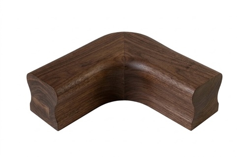 Walnut Horizontal 90 Degree Turn