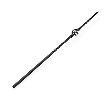 Whittington Single Basket Matt Black Iron Spindle