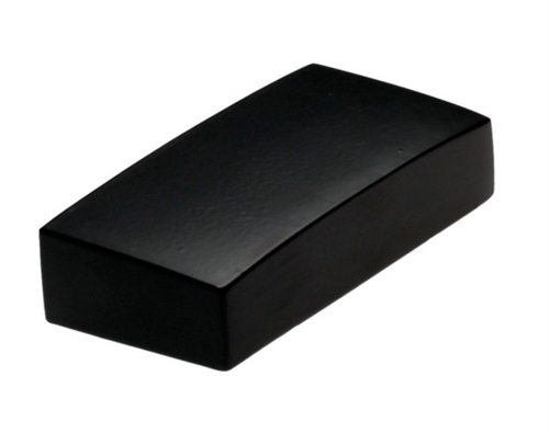 Whittington Black Half Flat Newel Cap 90mm