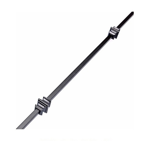 Whittington Double Knuckle Matt Black Iron Spindle