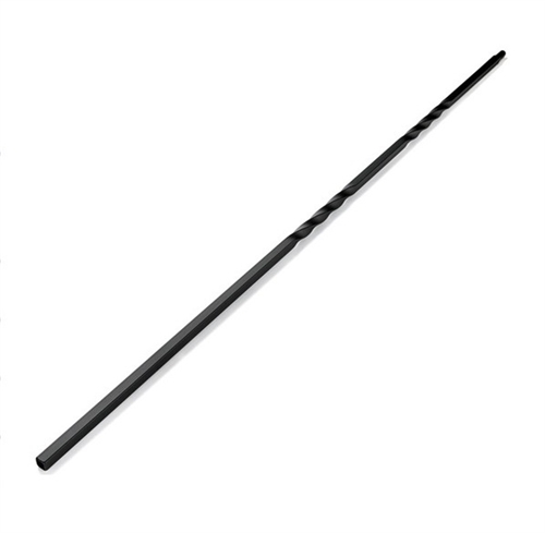 Whittington Double Twist Matt Black Iron Spindle