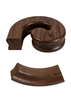 Walnut Handrail Left Hand Volute, Including Under Easing